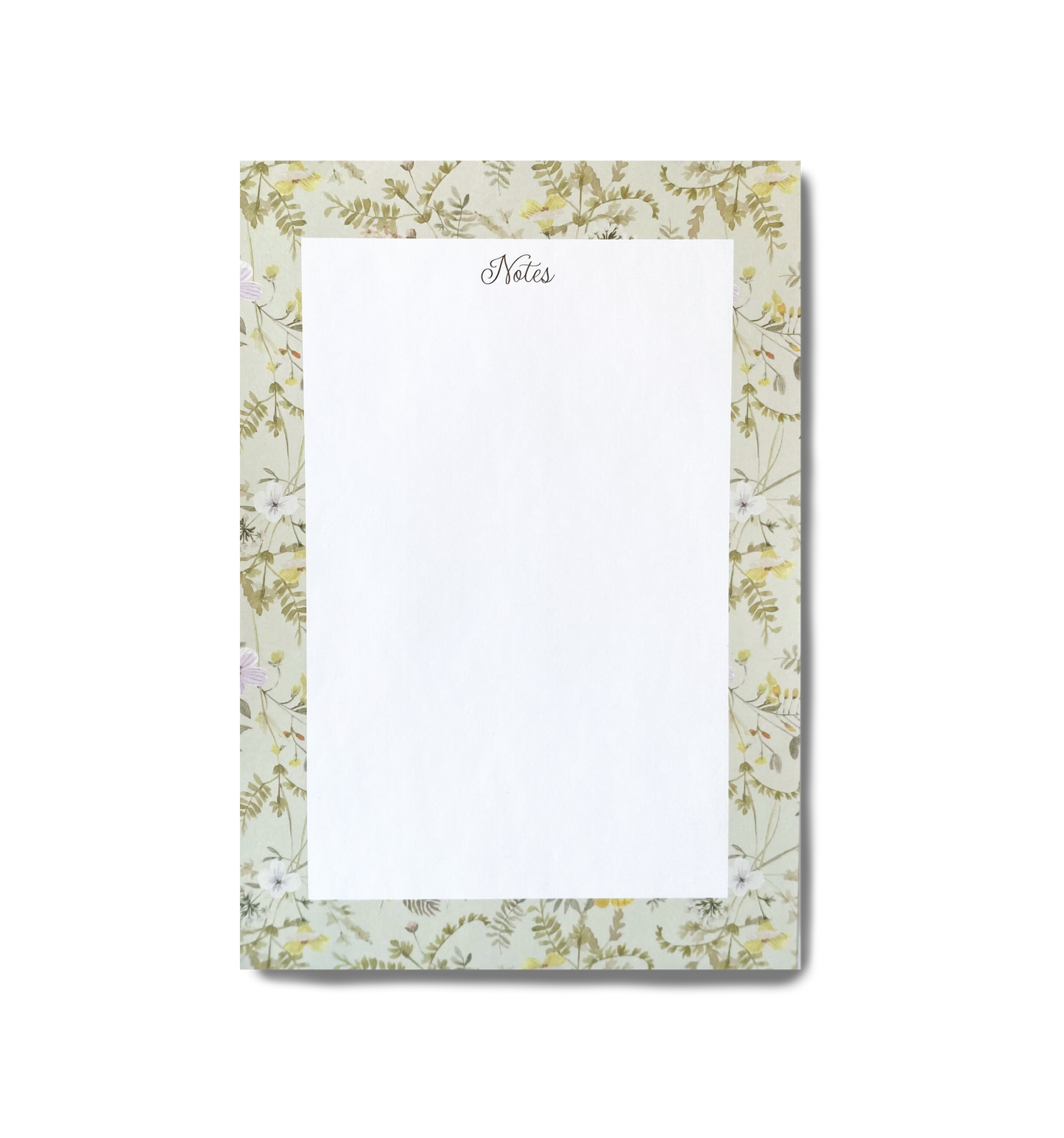 Bloco de Notas Wild Flowers Amarelo