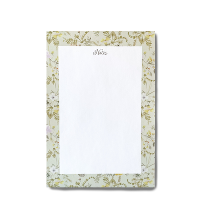 Bloco de Notas Wild Flowers Amarelo