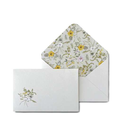 Envelope Wild Flowers Amarelo