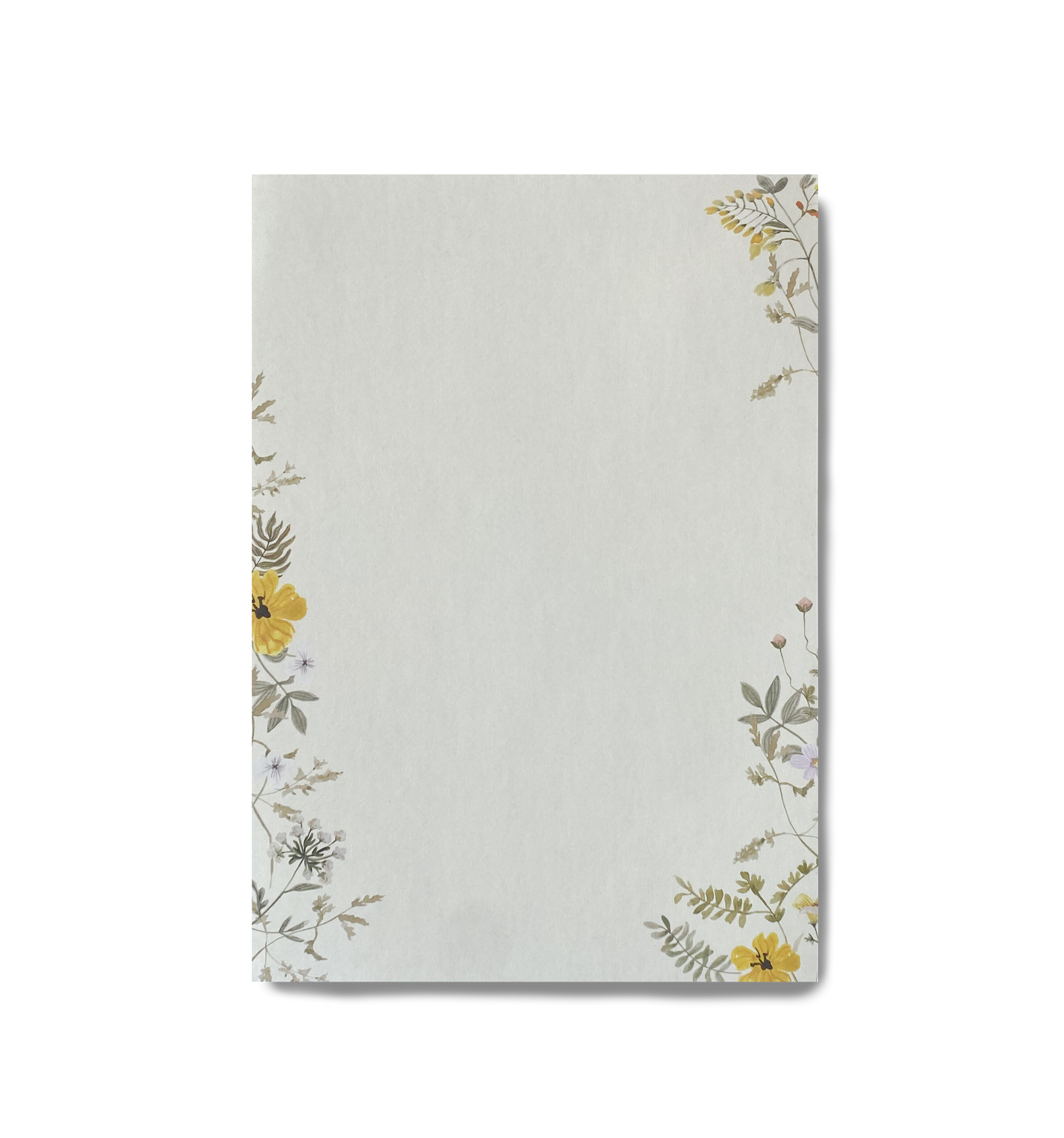 Papel de Carta Wild Flowers - Amarelo