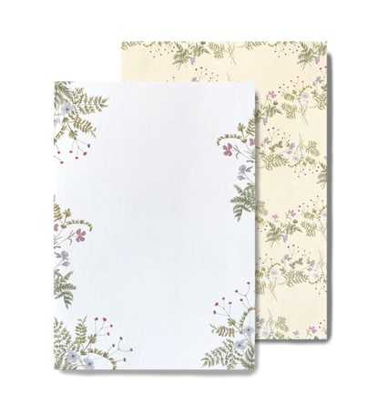 Papel de Carta Wild Flowers- Rosa